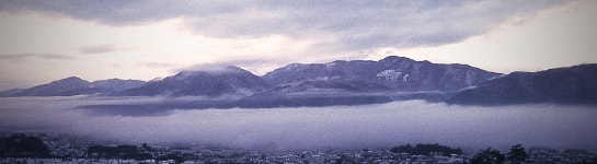 亀岡の朝霧